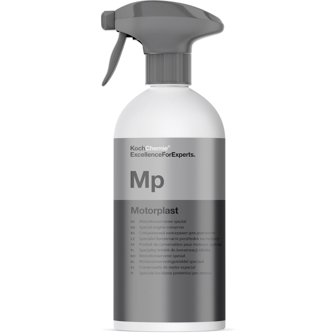 Die 1 Liter Flasche des Koch Chemie Motorplast Motorkonservierer