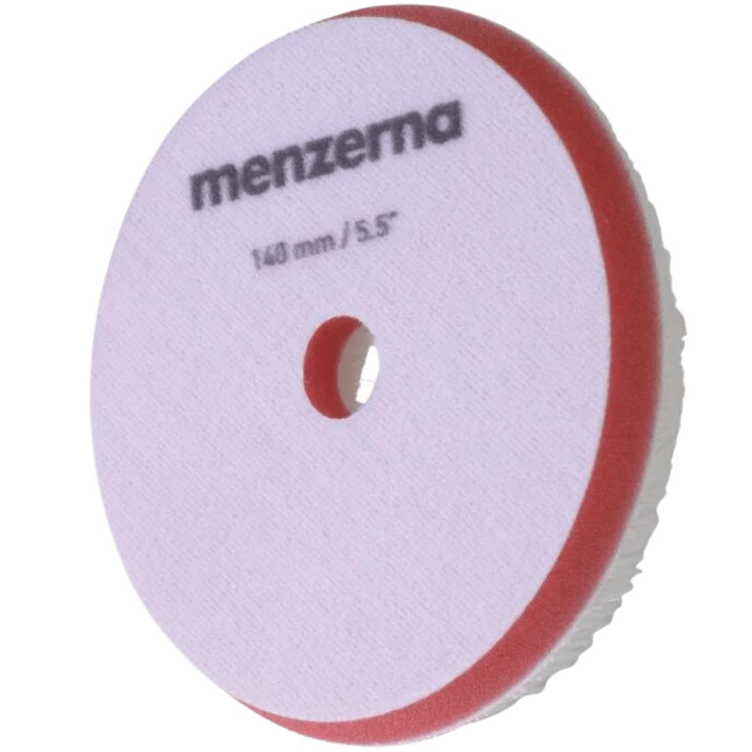 Das Menzerna Orbital Wool Pad 140 Millimeter Polierpad von hinten