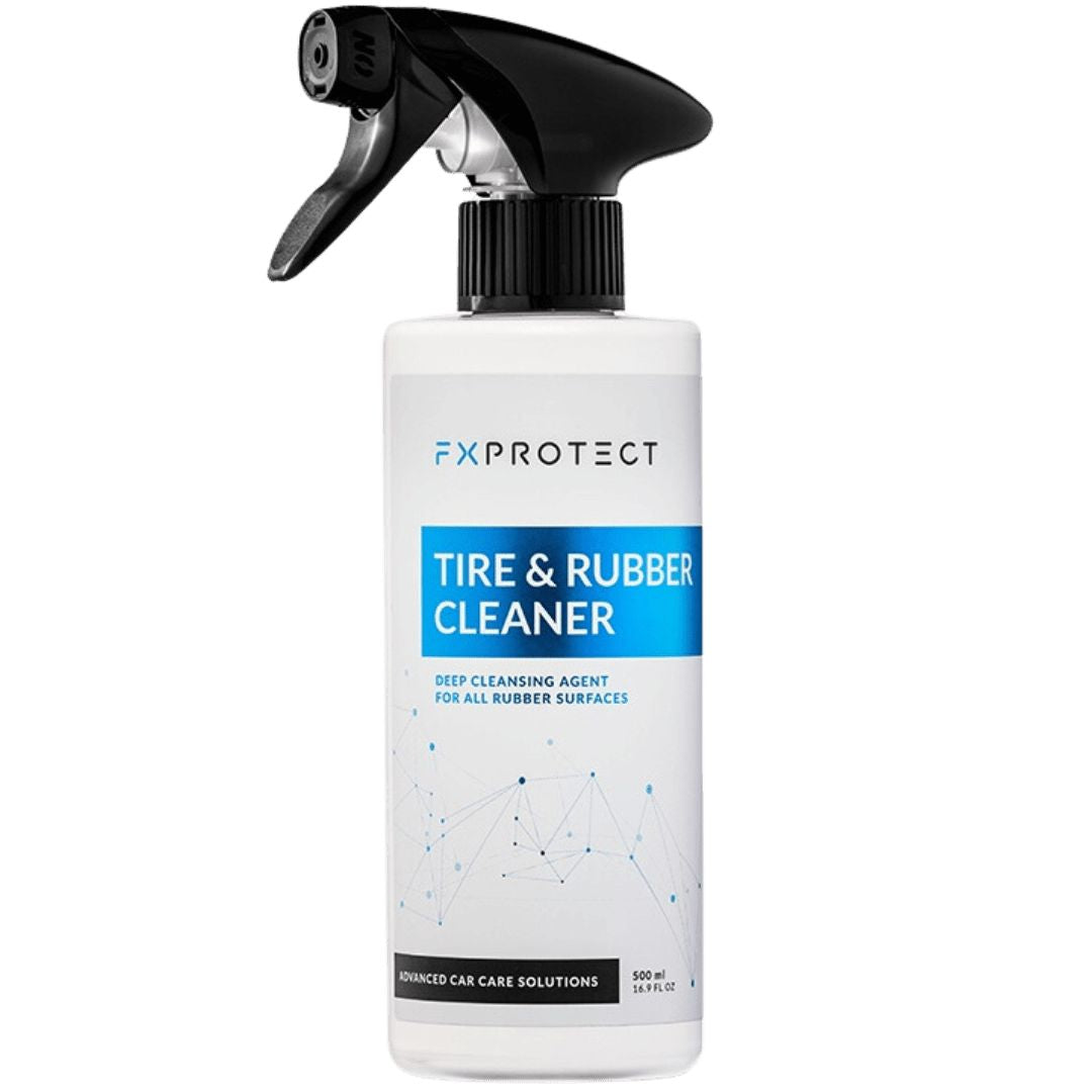 Die 500 Milliliter Sprühflasche der FX Protect Tire & Rubber Cleaner Reifenpflege