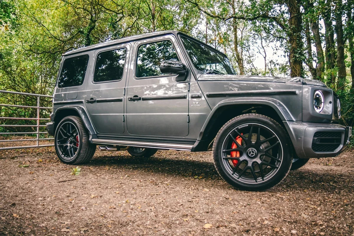Geländewagen mit sauberen Felgen
