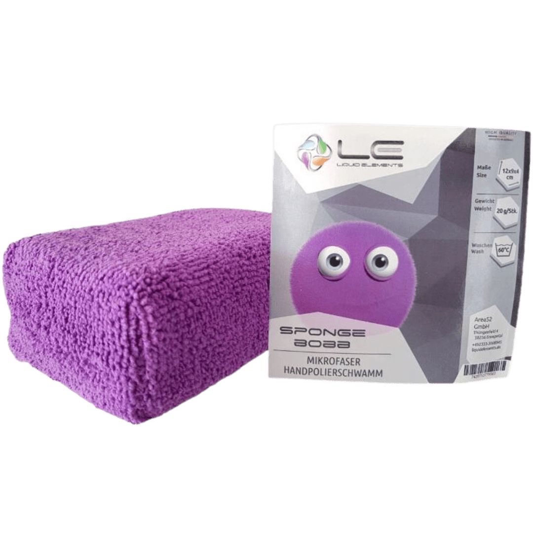 Der Liquid Elements Sponge Bobb Applikator mit Verpackung