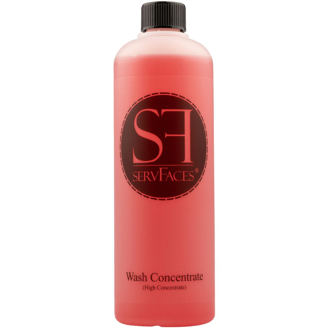 Die 1 Liter Flasche des servFaces Wash Concentrate Autoshampoo
