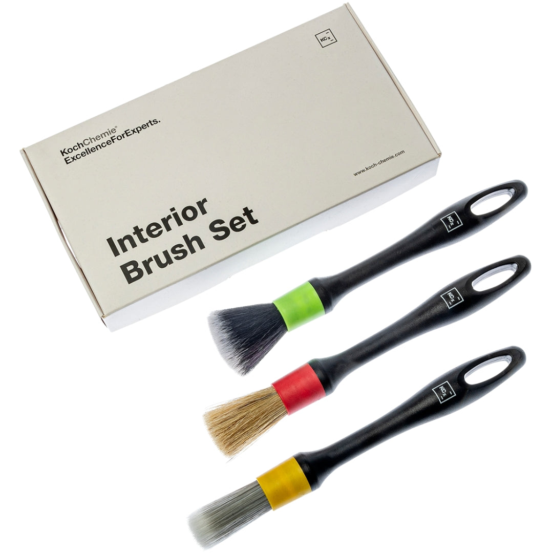 Die drei Pinsel des Koch Chemie Interior Pinsel Set