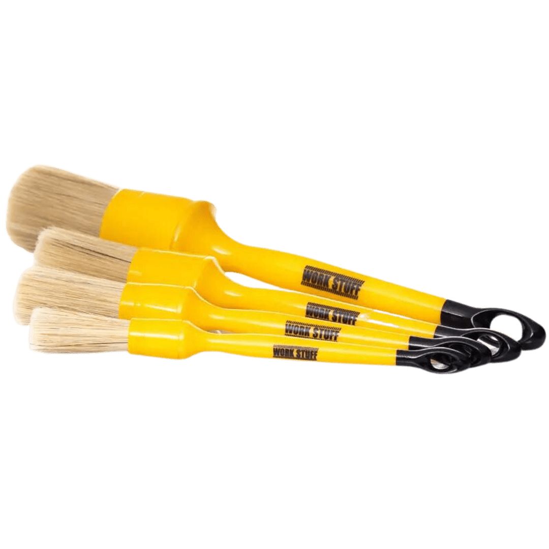 Vier Work Stuff Detailing Brush Classic Pinsel in allen Grössen von 16 bis 40 Millimeter