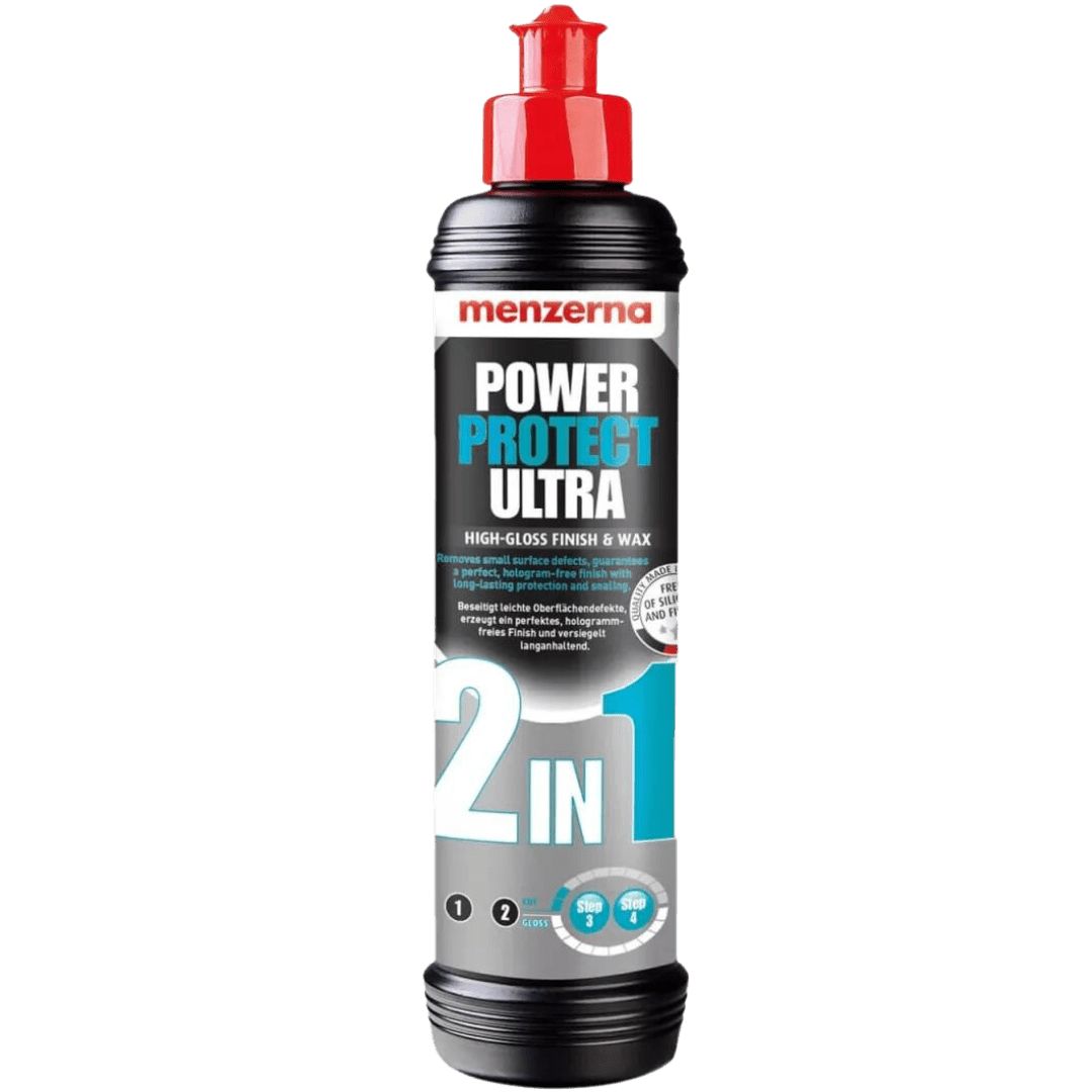 Die 250 Milliliter Flasche der Menzerna Power Protect Ultra 2 in 1 Politur