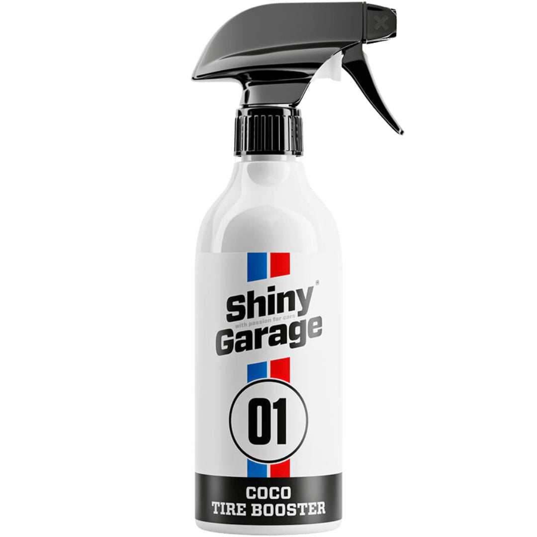 Die 500 Milliliter Sprühflasche der Shiny Garage Coco Tire Booster Reifenpflege