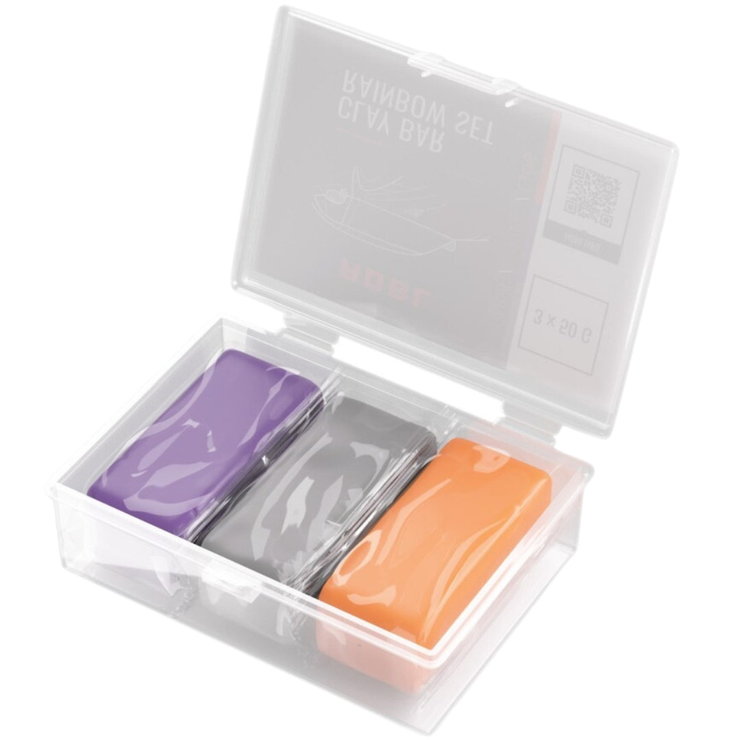 Die ADBL Clay Bar Rainbow Reinigungsknete in der Verpackung