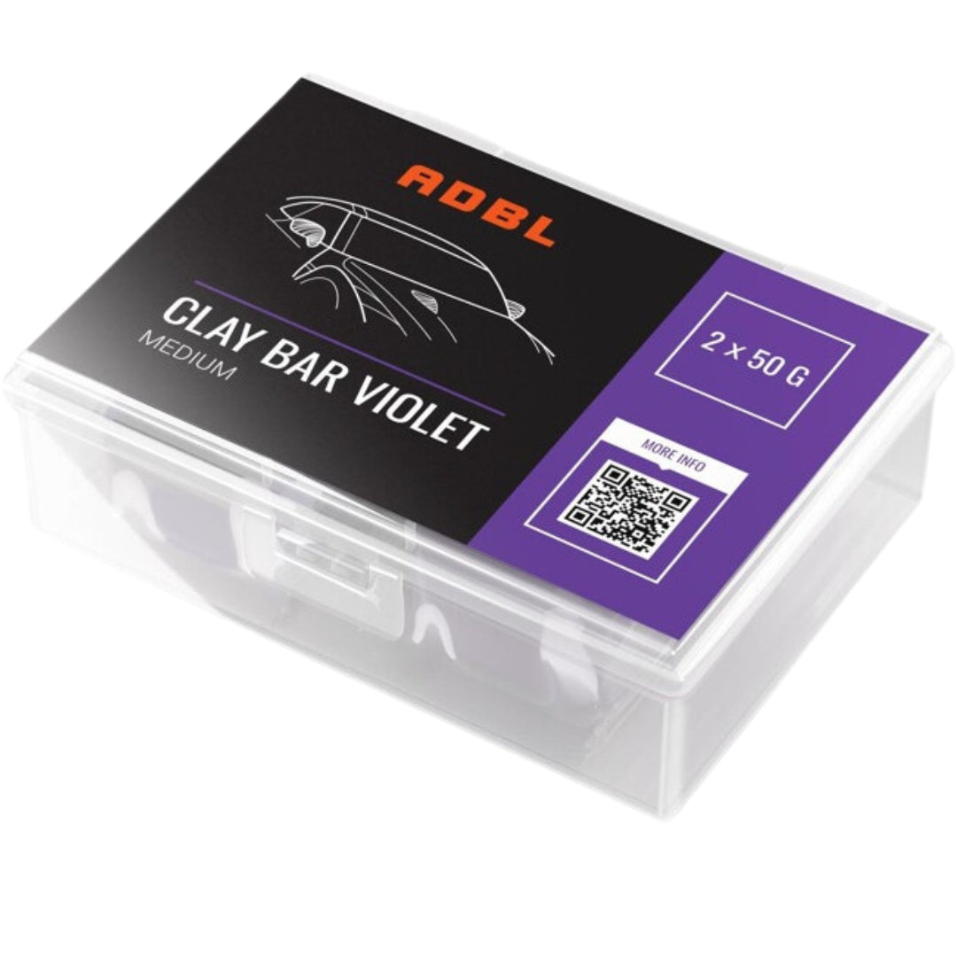 Die Verpackung der ADBL Clay Bar Violet Reinigungsknete