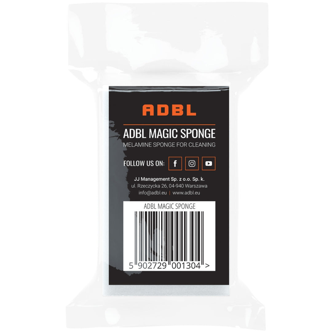 Der ADBL Magic Sponge Schmutzradierer in der Verpackung