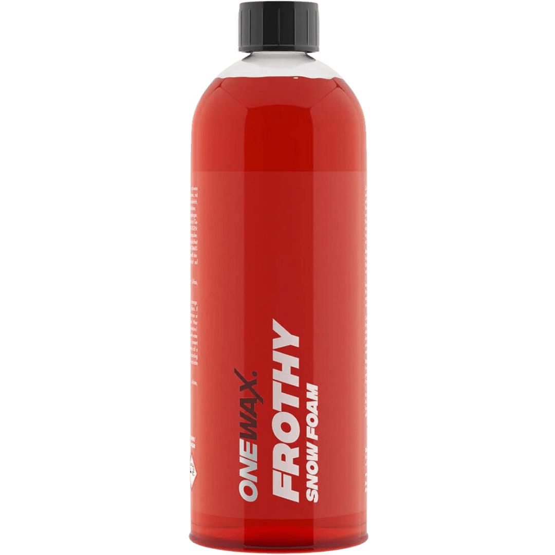 Die 750 Milliliter Flasche des OneWax Frothy Snow Foam