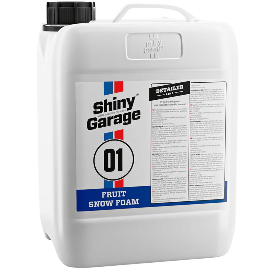 Der 5 Liter Behälter des Shiny Garage Fruit Snow Foam