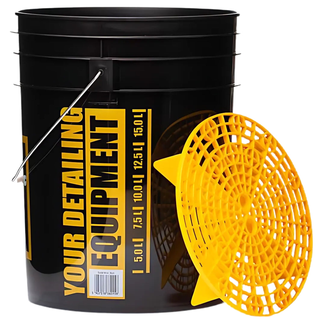 Work Stuff Bucket Black - RINSE + Separator Yellow | Wascheimer
