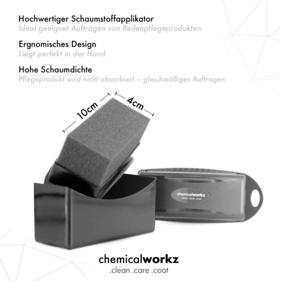 Die Eigenschaften des ChemicalWorkz Tire Dressing Applicator Reifenapplikator