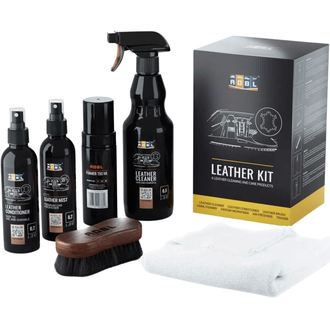 Der Inhalt des ADBL Leather Kit Lederset