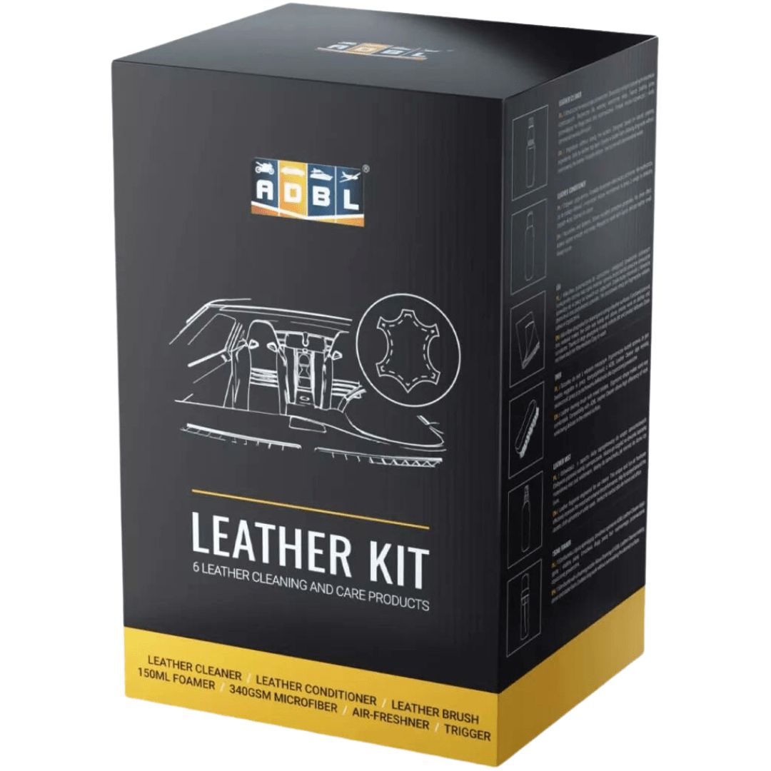 Die Verpackung des ADBL Leather Kit Lederset