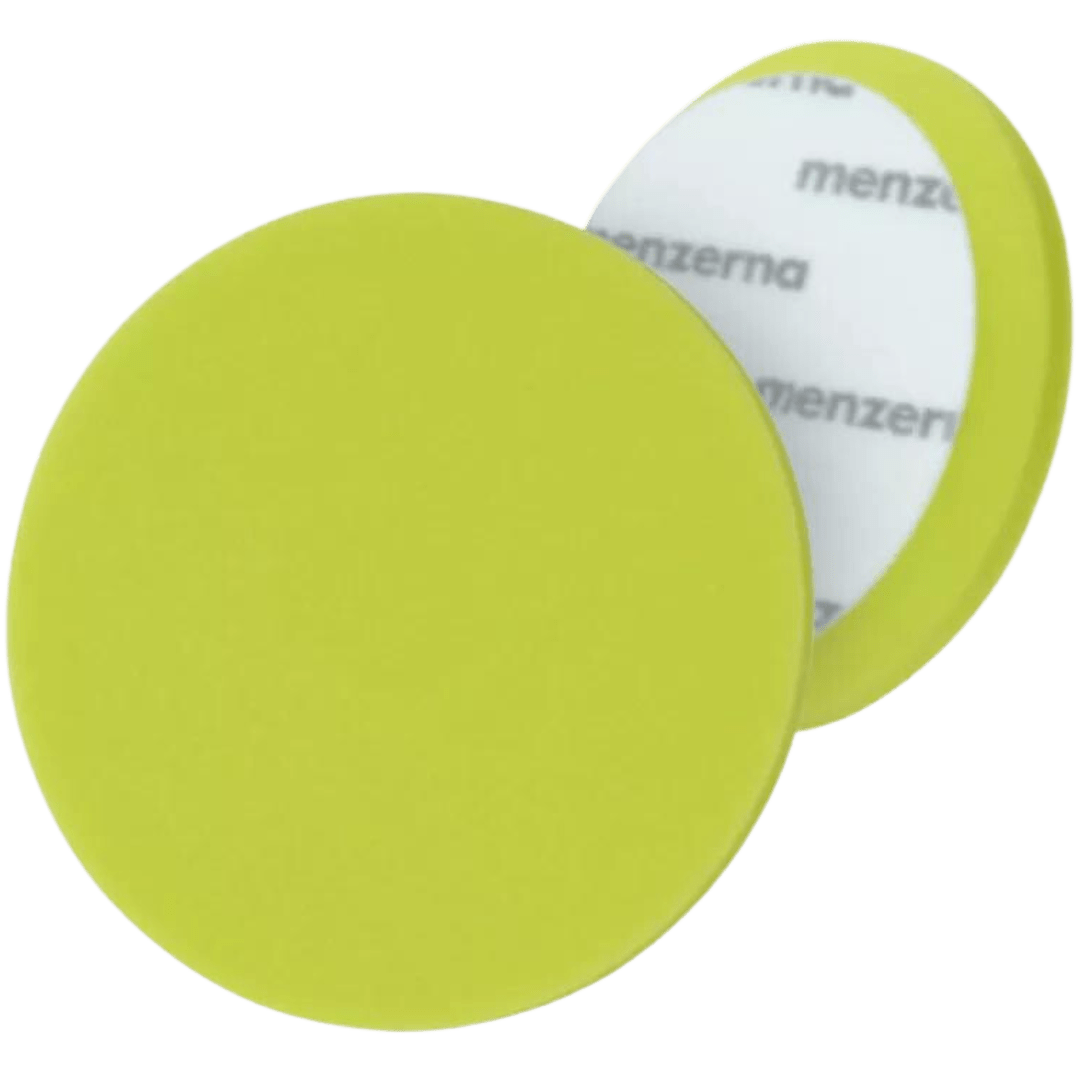 Das Menzerna Soft Cut Foam Pad 95 Millimeter Polierpad von vorne und hinten