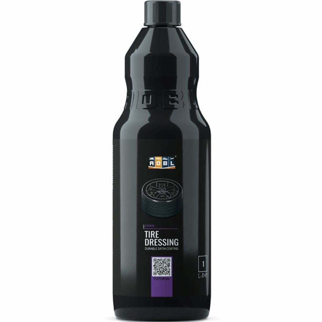 Die 1 Liter Flasche der ADBL Tire Dressing Reifenpflege